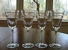 TARNOW POLAND CRYSTAL ETCHED WINE/CHAMPAGNE GLASSES  4