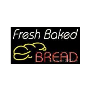  Fresh Baked Bread Outdoor Neon Sign 20 x 37