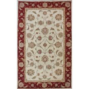   Area Rugs 5x8 Oriental Burgundy Ivory Carpet Furniture & Decor