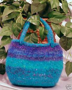 Felted purse pattern Noro Silk Garden & Lambs Pride  