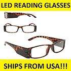 iLights   Black Reading Glasses With LED Lights (+1.00 +1.50 +2.00 +2 