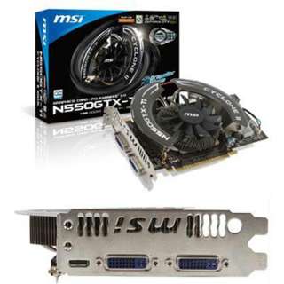 MSI Video GeForce GTX550Ti 1GB GDDR5 PCI e Video Card  