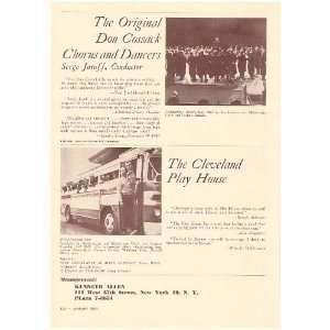  1962 Don Cossack Chorus Dancers Cleveland Play House Print 