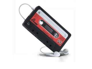 Black Retro Cassette Tape Silicone Case Cover iPhone 3G 3GS  