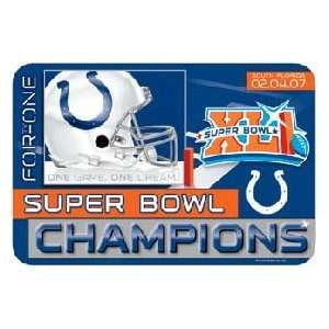 Indianapolis Colts Super Bowl 41 Champ 20x30 Door Mat  