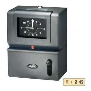 com Manual Time Clock, Month/Date/Hours/Minute, Charcoal   Date;Hours 
