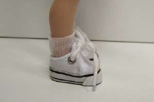 WHITE Canvas Tennis Doll Shoes For Helen Kish RILEY♥  