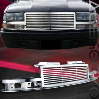 98 99 00 01 02 CHEVY S10 BLAZER 1PC CHROME GRILLE GRILL  