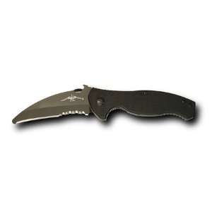 Emerson Search Rescue 3 3/4 Combo Edge Black Finish Blade With Point 