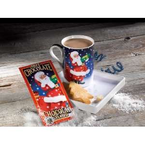 Gourmet du Village Santa Hot Chocolate Mug & Plate Gift Set  