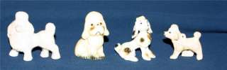 Vintage Lot of Poodle Dog Figurines Collection Misc.  
