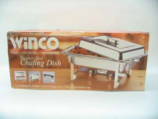 NEW Winco Winware 8 Qt Quart Stainless Steel Chafing Dish Chafer 