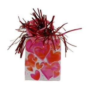  Mini Gift Bag With Hearts   Balloon weight Case Pack 6 