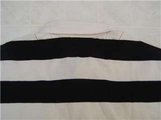 front very cool looking surfer black and white stripe white twill 