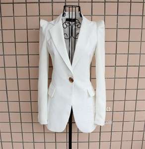 Women Slim OL Jacket Twill Suiting Overcoat Outerwear Suit Blazer 