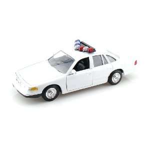    1998 Ford Crown Victoria Police Car Blank 1/24 White Toys & Games