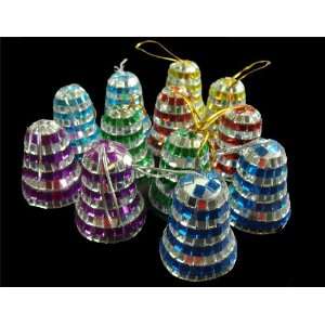  Club Pack of 288 Mirrored Mosaic Disco Bell Christmas 