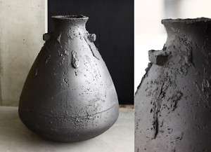 MALI VASE 34 BLACK concrete vases bowls Accessories  