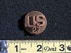 Original Vintage U.S. Army 27th Regiment Collar Disc Screw Back Pin 