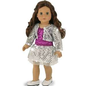   of Silver Sequin Doll Jacket, Doll Skirt & Berry Tank Toys & Games