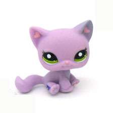 Cute Littlest Pet Shop Purple Cat Figure #51  