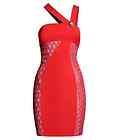 VERSACE FOR H&M BOTTONI ORO RED LONG BUSTIER STRAPLESS DRESS GOWN 32 