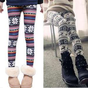 Wholesale Cute Snow Winter Warm Leggings Tights Pants  