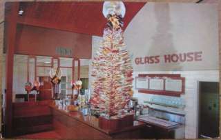 1950s Chrome AD PC Lollipop Tree Glass House Restaurant  