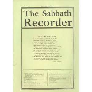  The Sabbath Recorder (Volume 64) Theodore L. Gardiner 