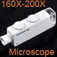 New 60X Microscope Loupe Magnifier + Currency Detecting  