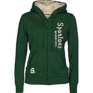  Michigan State Spartans Womens Vault Full Zip Hooded 