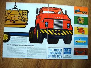1960 GMC Trucks Ad BW9000 Six Wheelers Pickups  