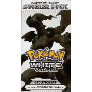 Pokemon Toys   Sticker Book   WHITE EDITION ( 450 Stickers 