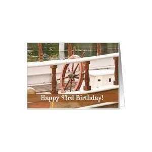  Ships Wheel Happy 93rd Birthday Card Card Toys & Games