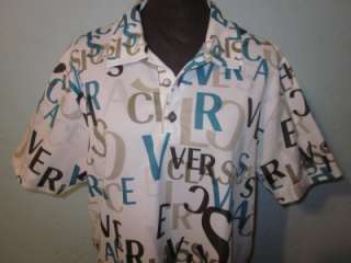 VTG Versace Logo Classic Mens Shirt Sz Large RARE  