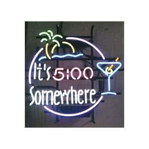  Its Five OClock Somewhere Neon Sign