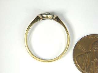 ANTIQUE ENGLISH 18K GOLD PLATINUM DIAMOND CLUSTER RING c1900 N/RESERVE 