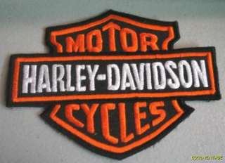   STOCK sew Harley Davidson Bar & Shield Logo LARGE 5 X 4 Patch  