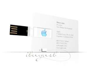 Business Name Card 4GB USB Flash Drive Apple Steve Jobs  