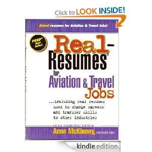 Real Resumes for Aviation & Travel Jobs (Real Resumes Series) [Kindle 