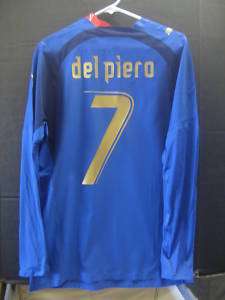 NWT Puma Italy Del Piero Player Issue L/S Jersey L  