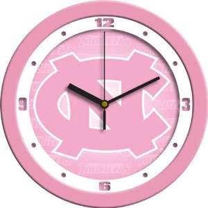   North Carolina Tar Heels NCAA Wall Clock (Pink)