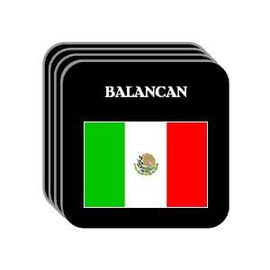  Mexico   BALANCAN Set of 4 Mini Mousepad Coasters 