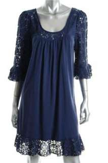 FAMOUS CATALOG Moda Black Versatile Dress Lace Sale L  