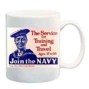  JOIN THE NAVY POSTER Mug Coffee Cup 11 oz 