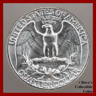 1963 D BU Silver Washington Quarter US Coin #10285542 21  