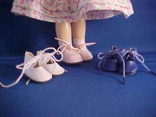Pair of Shoes for Bobette Bleuette Ann Estelle   Pink, White & Navy 