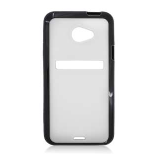 For HTC EVO 4G LTE/EVO ONE Special Case White Hard Cover + Black TPU 