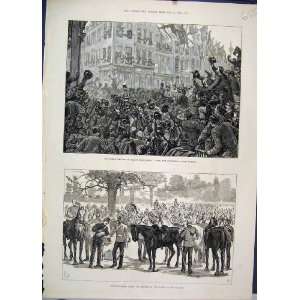 1882 Troops Egypt Horse Guards Parade Royal Review Old 