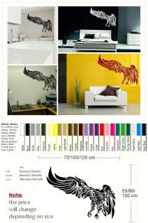 Tribal Eagle bird wall sticker art transfer decal graphic mural and 